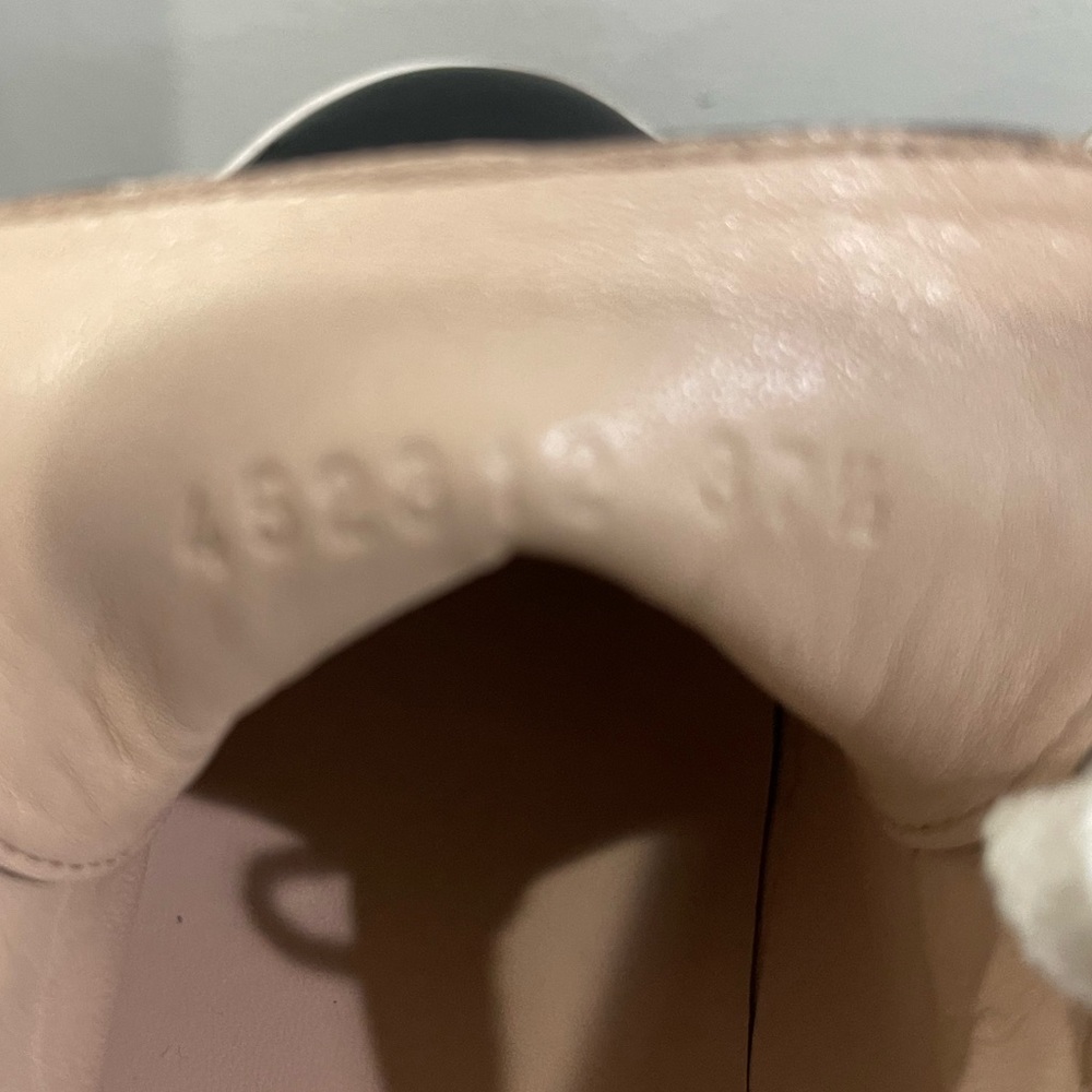 Gucci Shoes | Leather Peggy Wedge Platform Sneakers - Picture 9 of 10